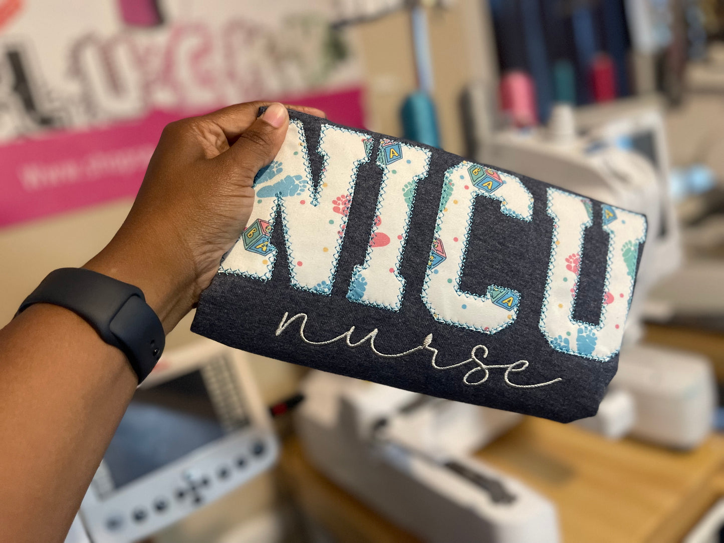 NICU or L&D embroidered Tshirt