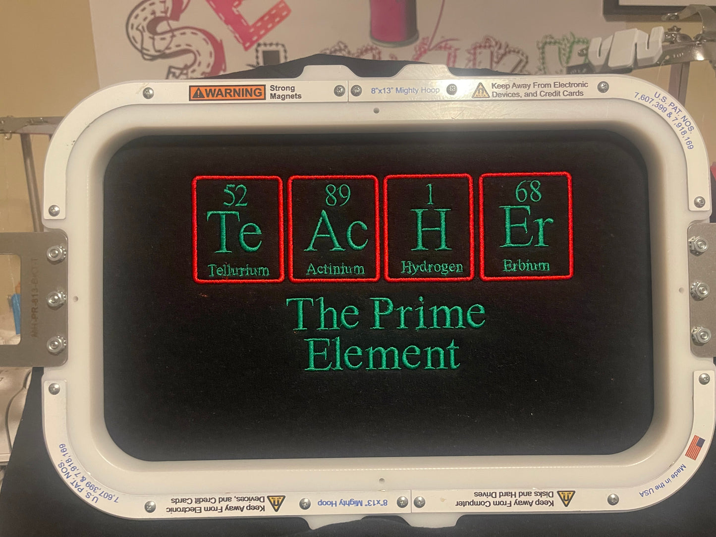 Periodic Table TEACH Embroidered Sweatshirt