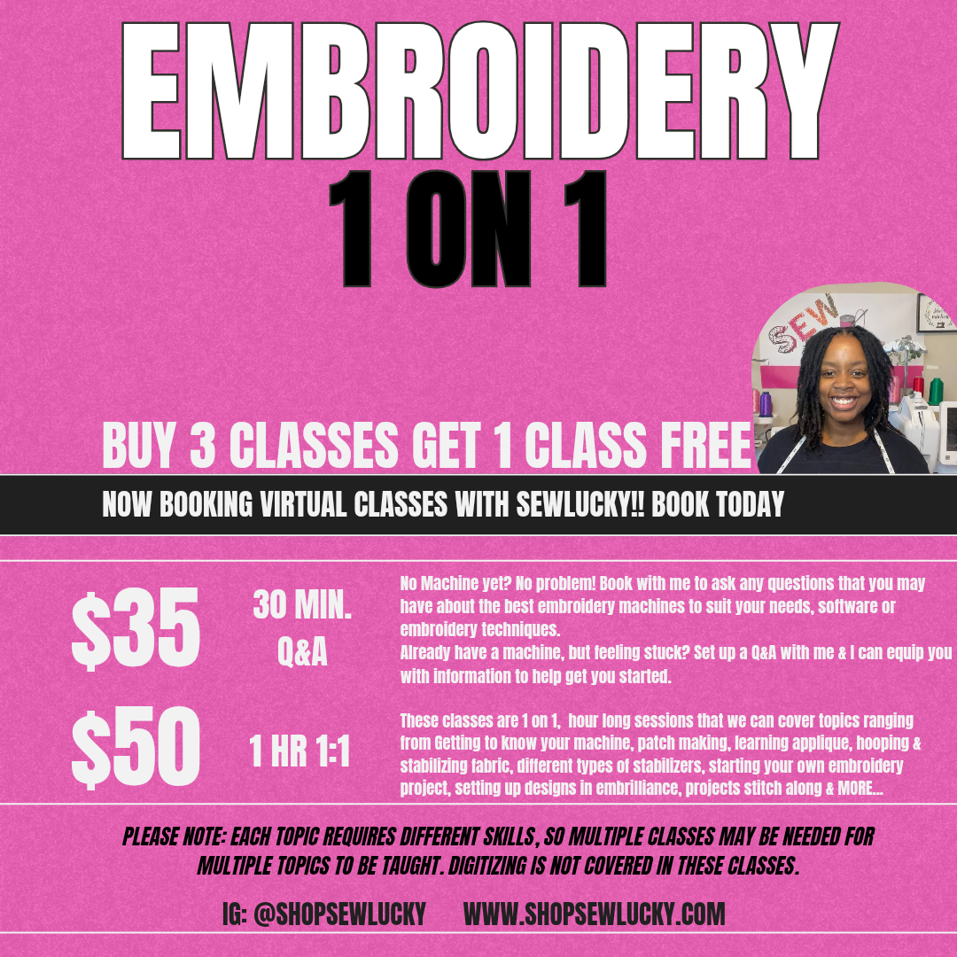 Embroidery Q&A virtual session