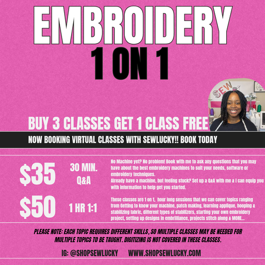 Embroidery Q&A virtual session